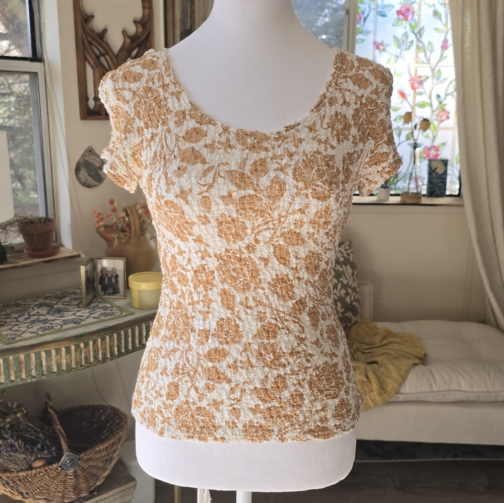 STUNNING Vintage Fairycore Rose Top